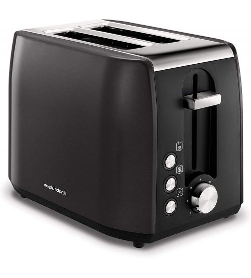 Morphy Richards 222058 Equip Stainless Steel 2 Slice Toaster - Black Pearl